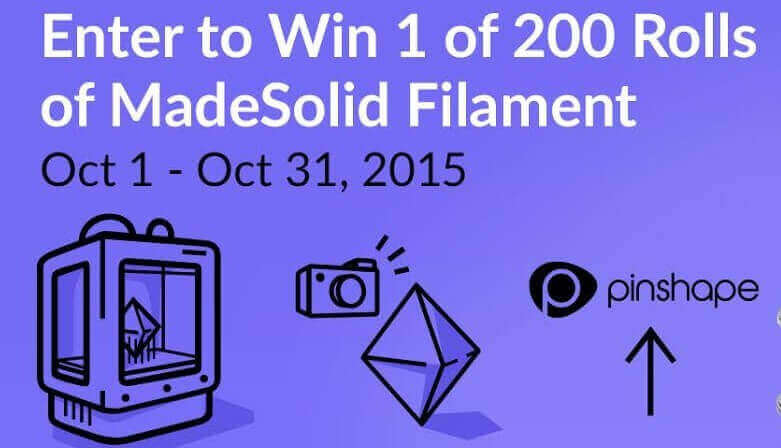 Featured image of Pinshape Gives Away Free Filament
