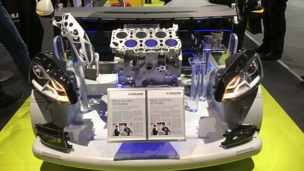 German Prototyper 3D Prints Motor Block From Aluminum