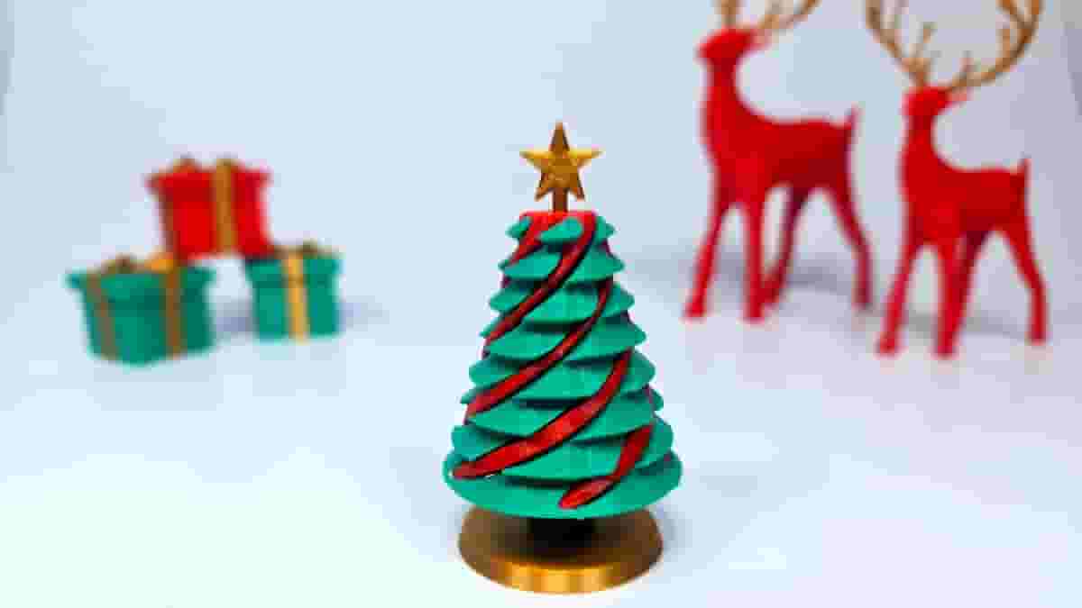 Featured image of All3DP Unwrapped 2024: Impossible Passthrough Christmas Tree