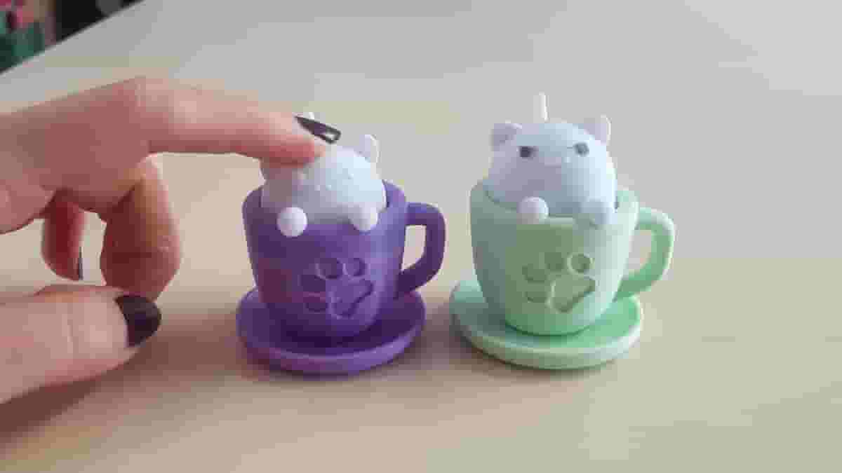 Imagen principal de Alivie el estrés golpeando suavemente un gato en una taza