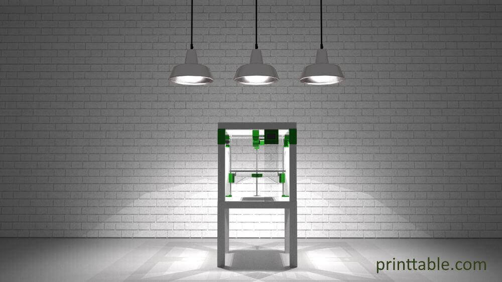 Featured image of 3D Printer “Printtable” Made From Ikea Lack Tables
