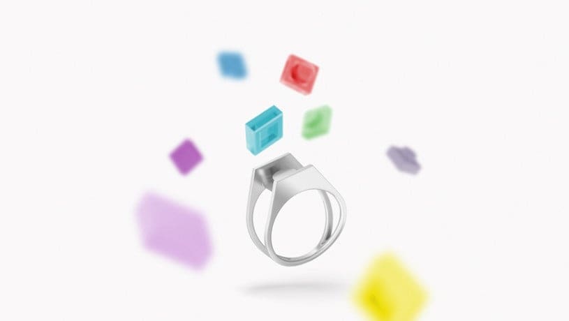 Featured image of Design Duo Incorporates Nostalgia into 3D Printed Jewelry with Lego Bricks