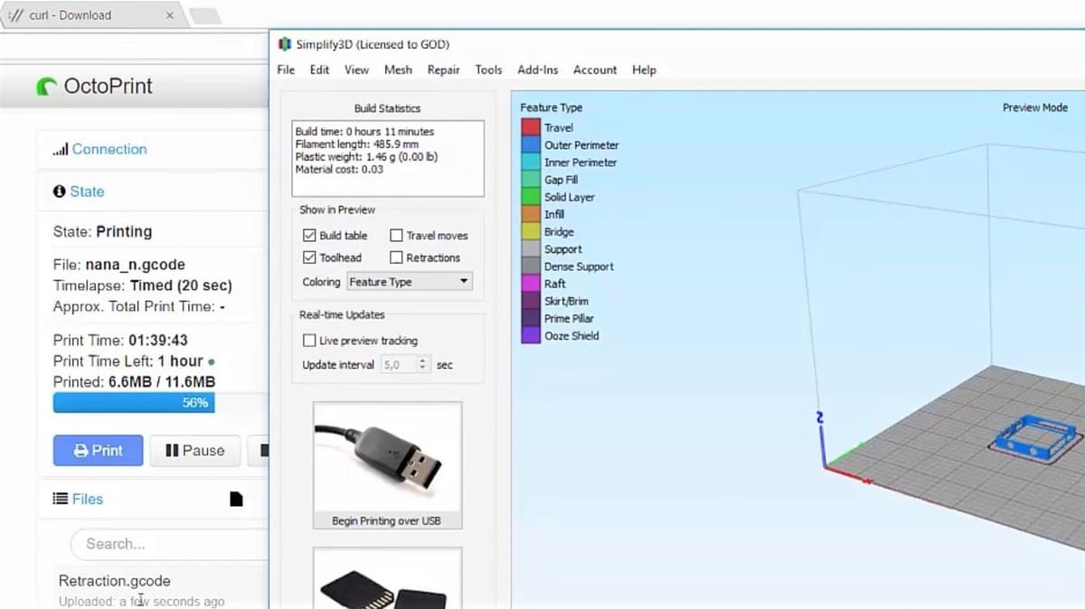 Featured image of Simplify3D & OctoPrint: How to Make Them Work Together