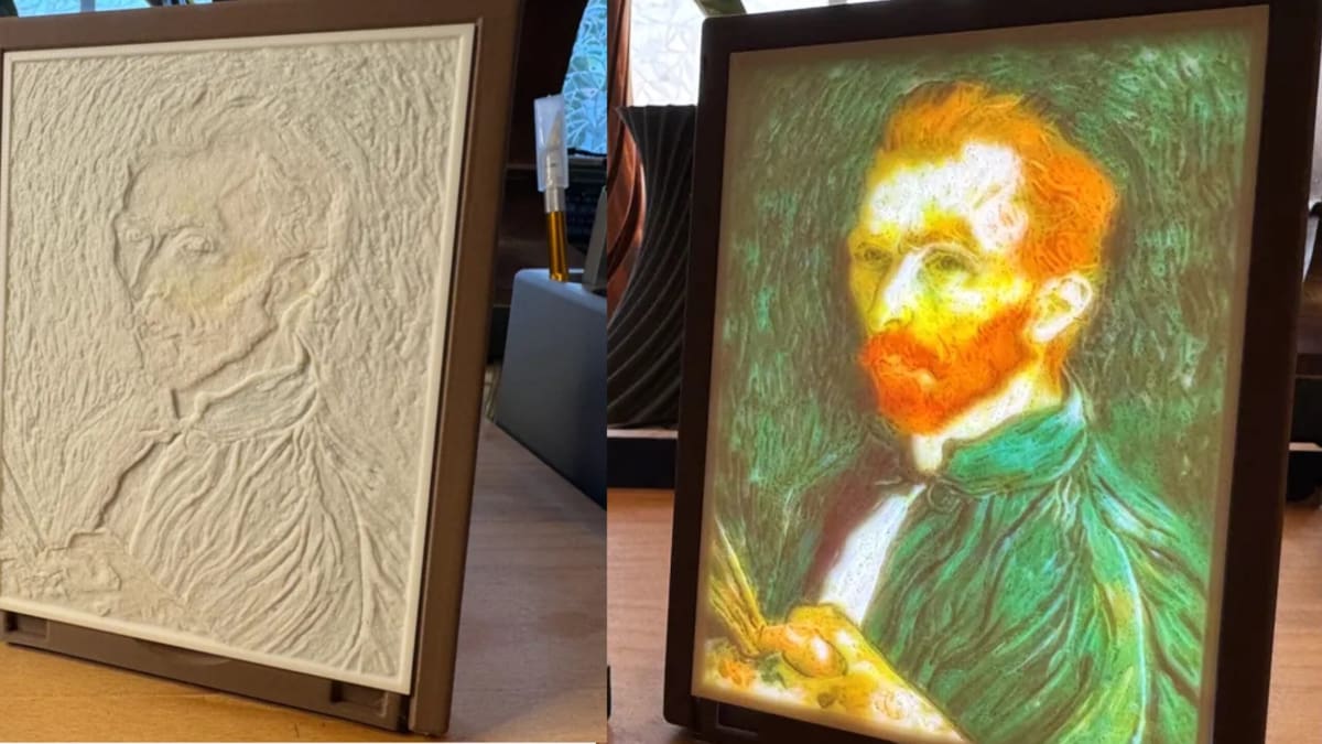 Featured image of How to Print a Colorful Lithophane with Bambu Lab Multicolor Printers