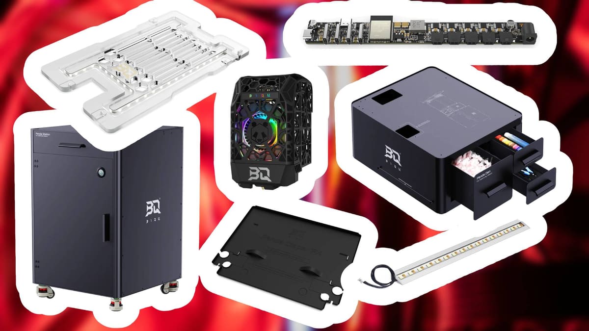 Featured image of New Biqu Panda Upgrades Let You Add a Lot of RGB Lighting to Your Bambu Lab Printer