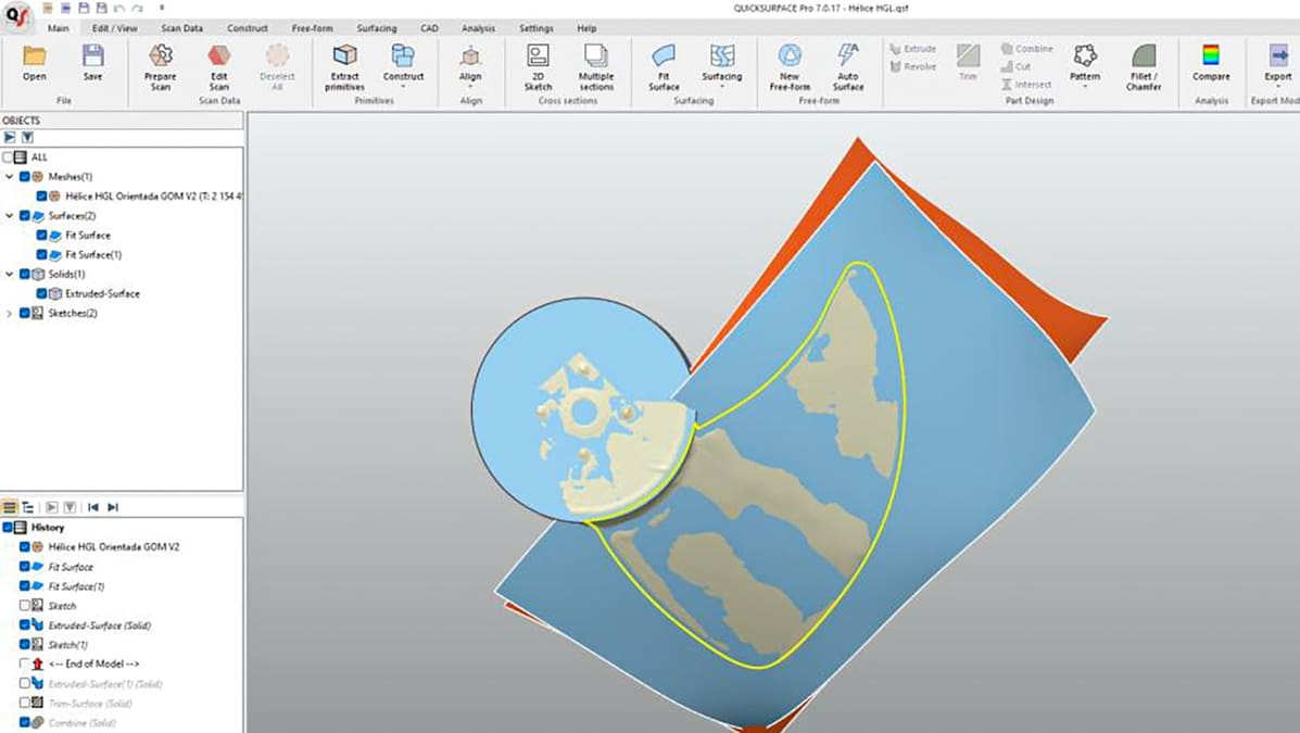 Featured image of From Damaged Propeller to 3D Printed Propeller in 4 Days With Specialized Reverse Engineering Software