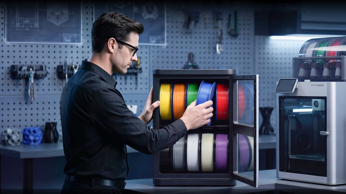 Featured image of Keep Ten Spools of Filament Dry with Sunlu’s New Dehumidifying Cabinet for Under $200