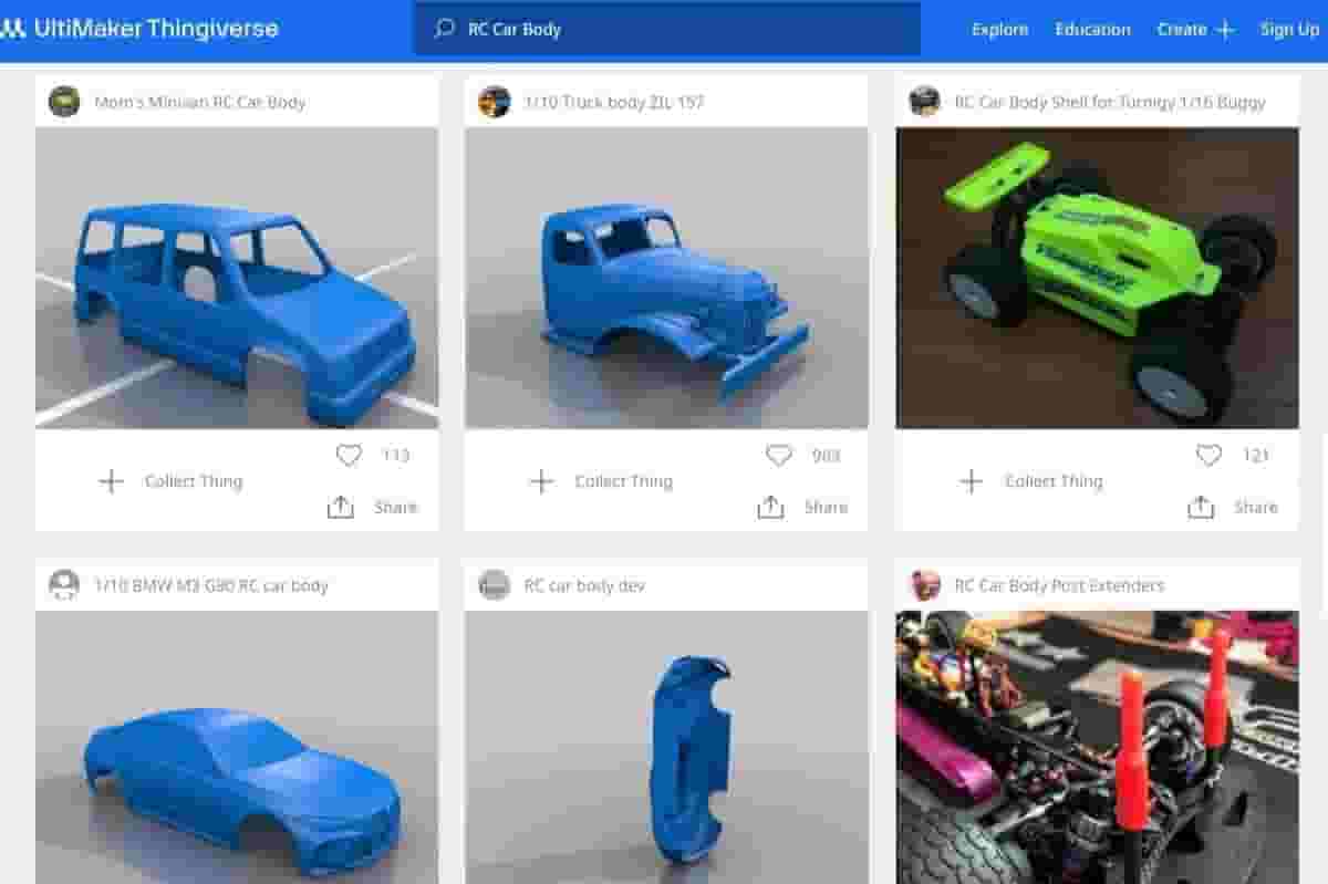 3D Printed RC Car Bodies and Parts Top 10 Sites for 3D Print Files All3DP