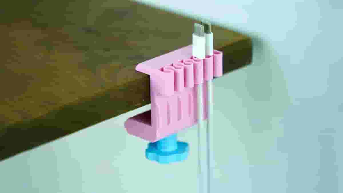 Image of Cool Things to 3D Print: Table Side Data Cable Clamp