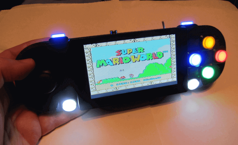Bild von Retropie-Gehäuse zum 3D-drucken für Raspberry Pi (Handheld)-Konsolen: PiStation Portable (Raspberry Pi Gehäuse)