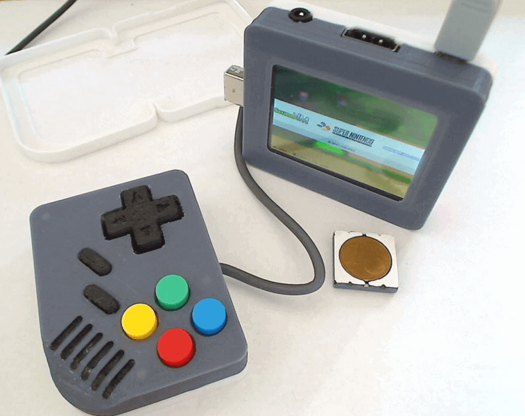 Bild von Retropie-Gehäuse zum 3D-drucken für Raspberry Pi (Handheld)-Konsolen: Pi-Boy Classic (Raspberry Pi Game Boy Gehäuse)
