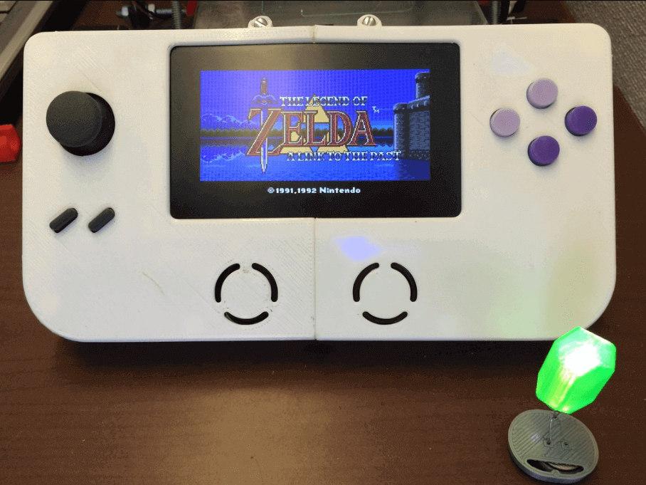 Bild von Retropie-Gehäuse zum 3D-drucken für Raspberry Pi (Handheld)-Konsolen: Super Game Pi (Raspberry Pi SNES Gehäuse)