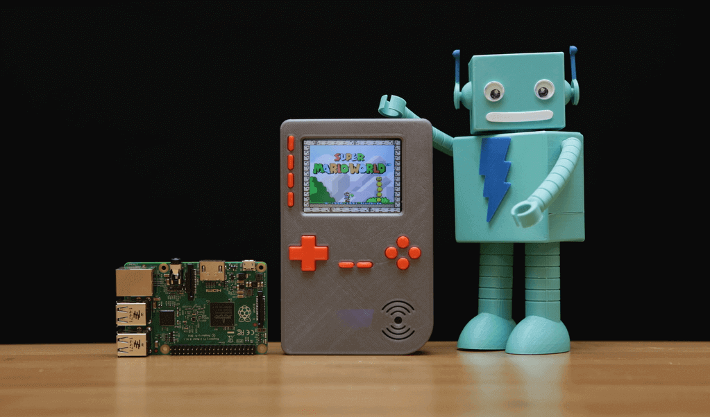 Bild von Retropie-Gehäuse zum 3D-drucken für Raspberry Pi (Handheld)-Konsolen: PiGRRL 2 (Raspberry Pi Game Boy Gehäuse)