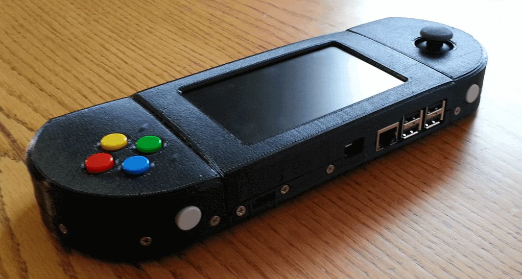Bild von Retropie-Gehäuse zum 3D-drucken für Raspberry Pi (Handheld)-Konsolen: Super Game PiSP (Raspberry Pi PSP Gehäuse)