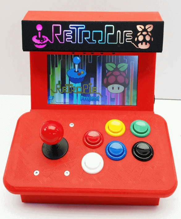 Bild von Retropie-Gehäuse zum 3D-drucken für Raspberry Pi (Handheld)-Konsolen: Mini Arcade (Raspberry Pi Arcade Gehäuse)