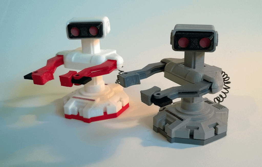 Bild von Retropie-Gehäuse zum 3D-drucken für Raspberry Pi (Handheld)-Konsolen: Mini Nintendo R.O.B. (3D-Druck-Replika)