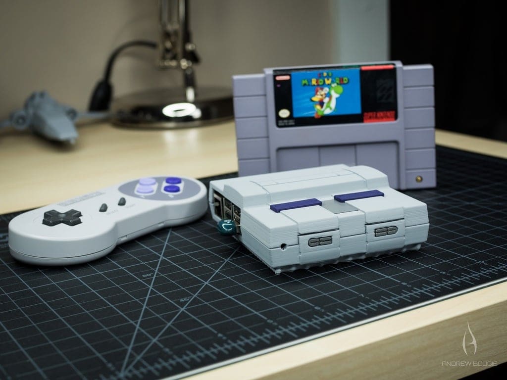 Imagen de Carcasa Raspberry Pi 3 personalizada para imprimir en 3D: Mini SNES
