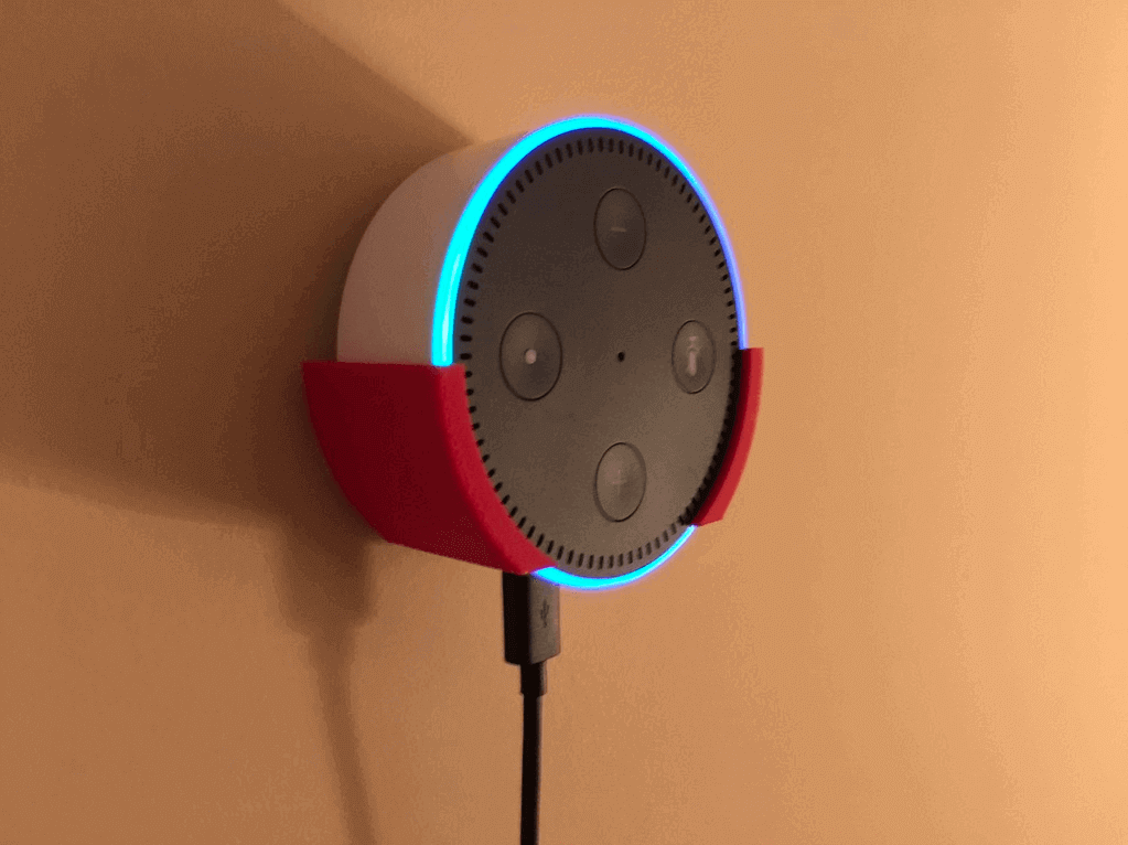 Image of The Best Echo Dot Accessories to 3D Print: Snap Fit Wall Mount