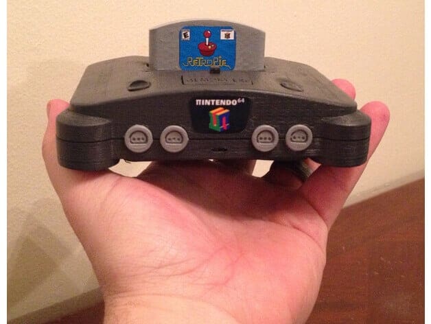 Bild von Retropie-Gehäuse zum 3D-drucken für Raspberry Pi (Handheld)-Konsolen: Pi64 (Raspberry Pi Mini N64 Gehäuse)