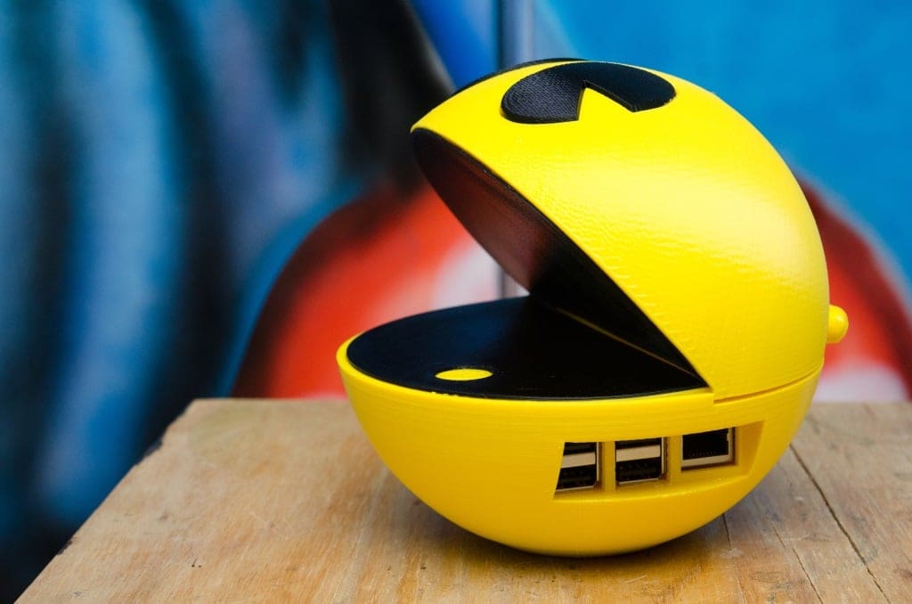 Imagen de Carcasa Raspberry Pi 3 personalizada para imprimir en 3D: Carcasa Pac-man