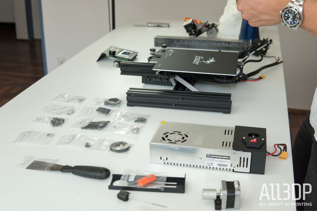 Foto de Avaliação da Creality Ender 3: Desembalagem