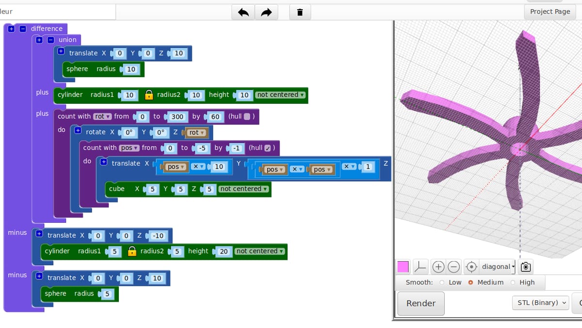 Shape elements nested in mathematical operations