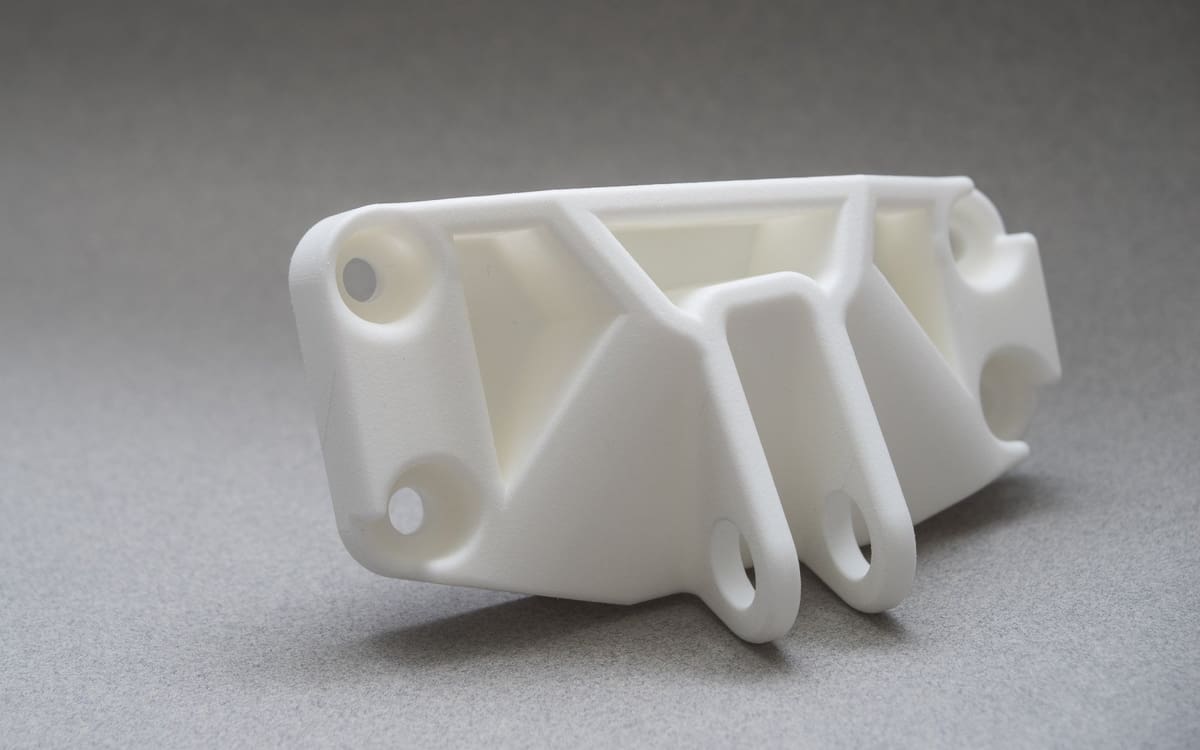 A functional, 3D printed bracket.