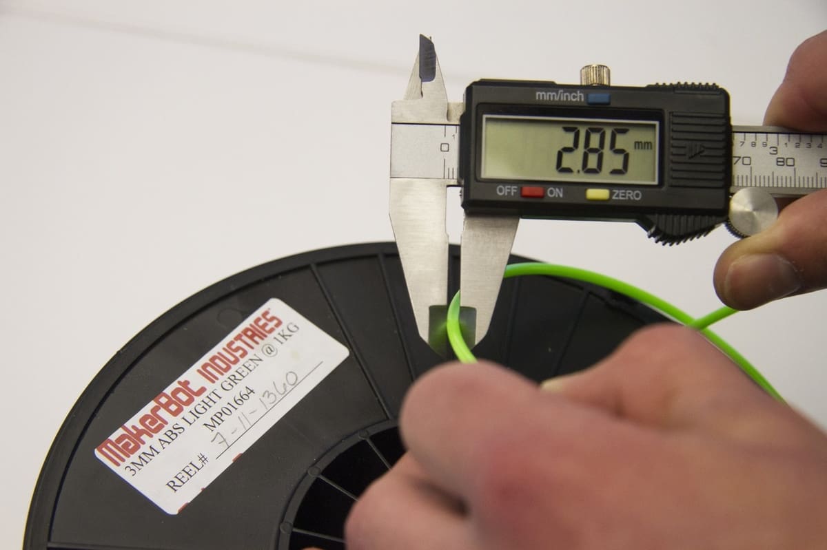 Checking your filament diameter.