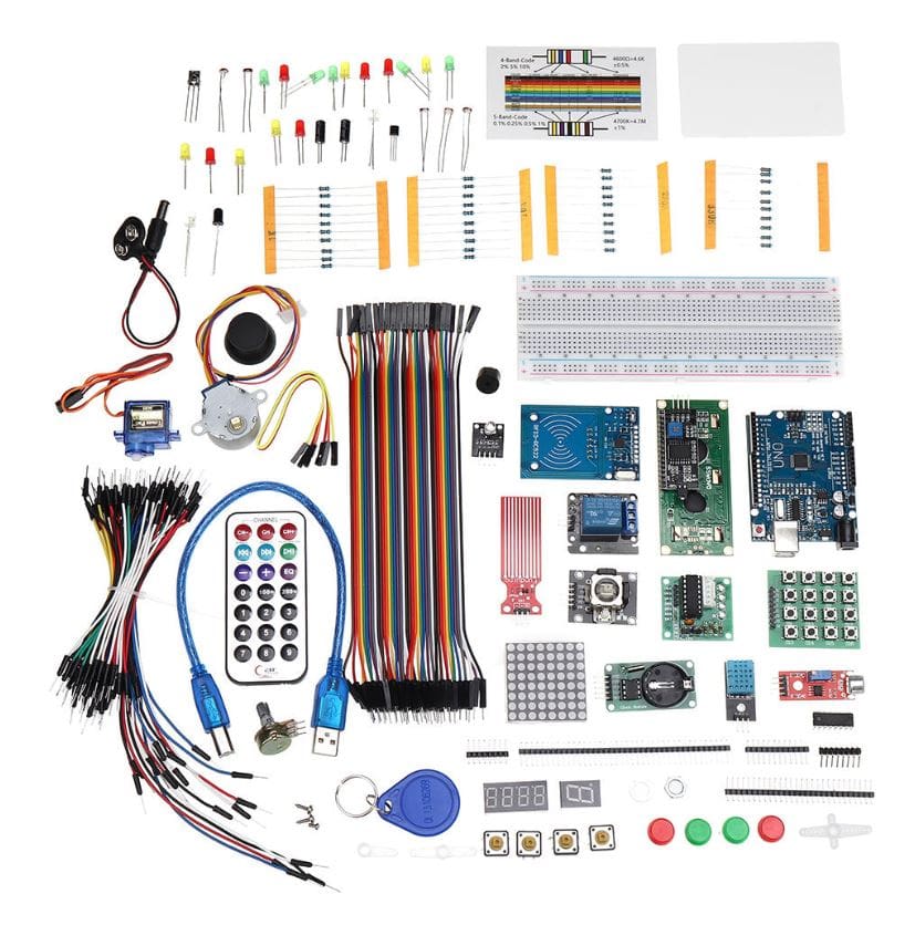 Image of Best Arduino Stepper Motors: Ultimate UNOR3 Starter with Stepper Servo Motor Relay RTC Kits For Arduino