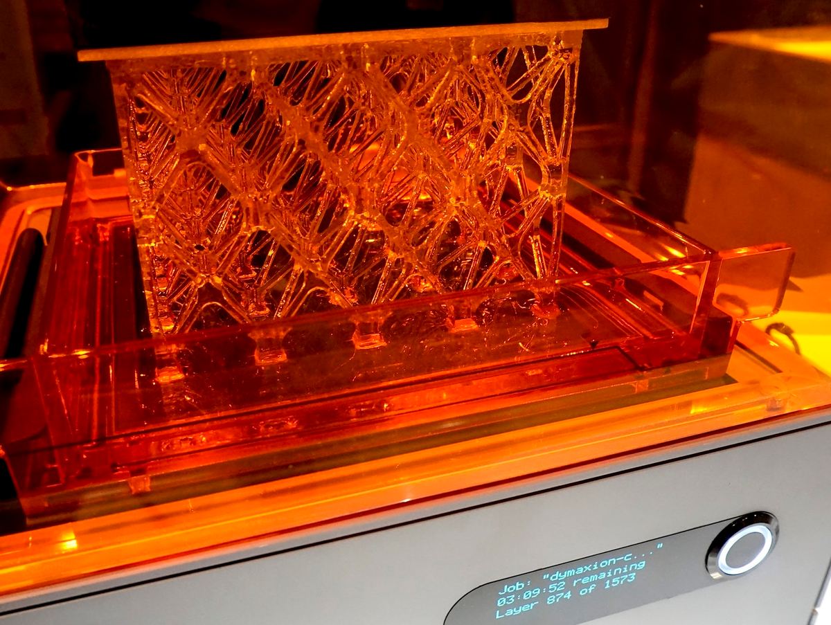 The Formlabs Form 1+ in action.