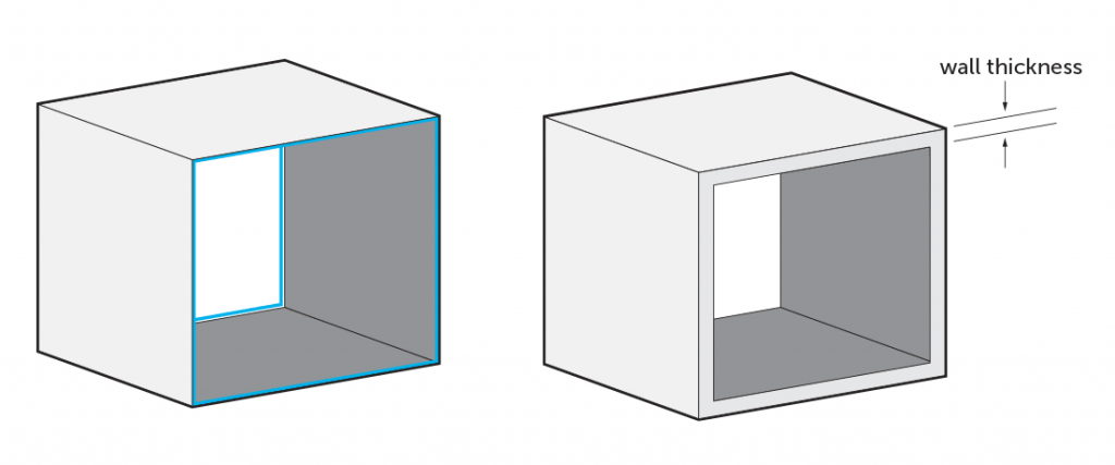 Don't forget to determine the thickness of your walls!