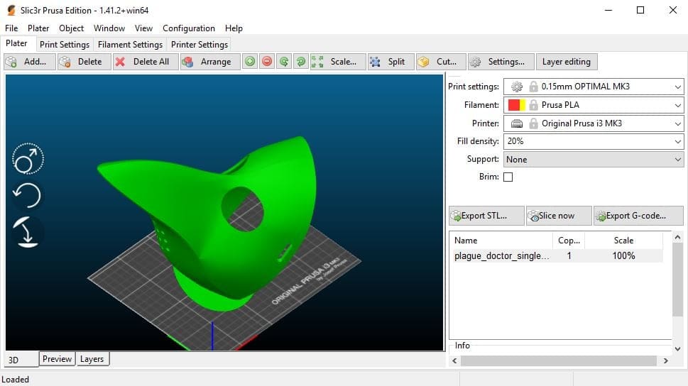 Image of Original Prusa i3 MK3S Review: Software: Slic3r