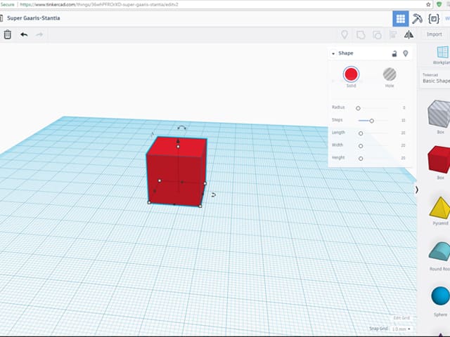Tinkercad is a popular online CAD software from Autodesk.