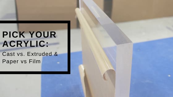 Plexiglass is the cell-cast version of acrylic.
