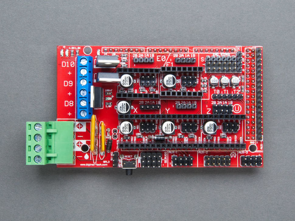 The RAMPS shield is very common in hobby CNCs.