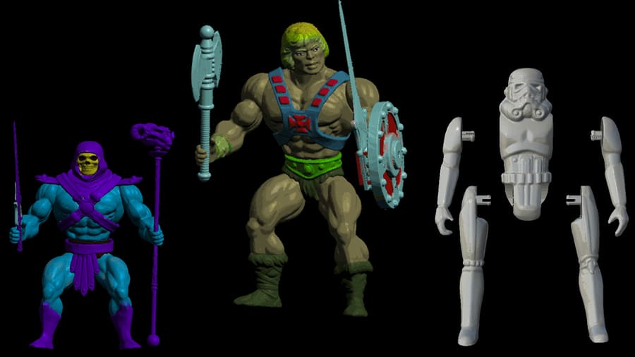 Some vintage action figure models