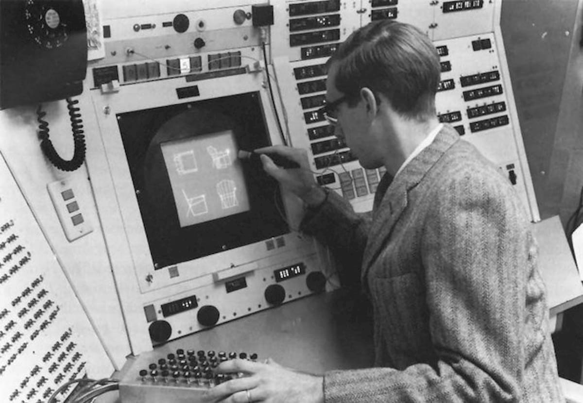 Ivan Sutherland using SketchPad
