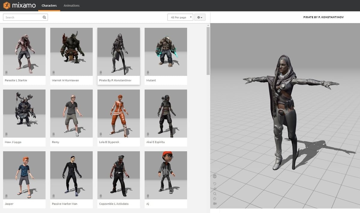 Image of The Best 3D Animation Software (Some are Free): Mixamo