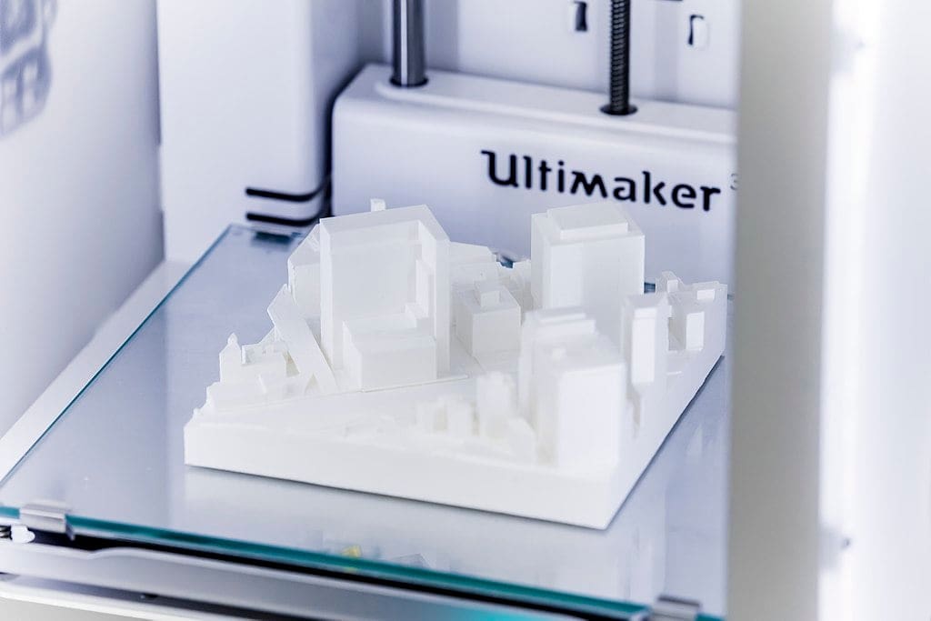 A successful and well-adhered 3D print.