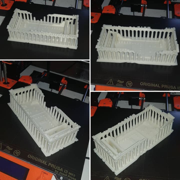 This design models what the Parthenon looks like now