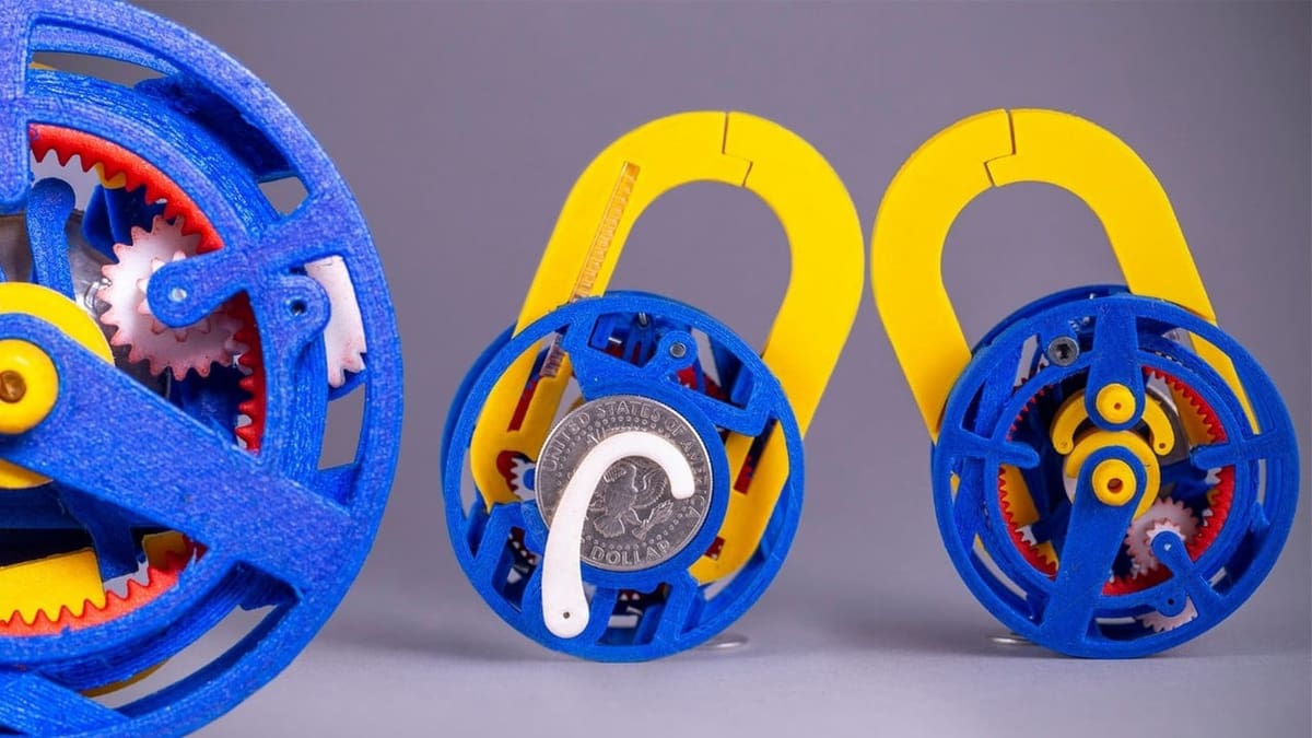 A puzzle lock with the solution in plain sight