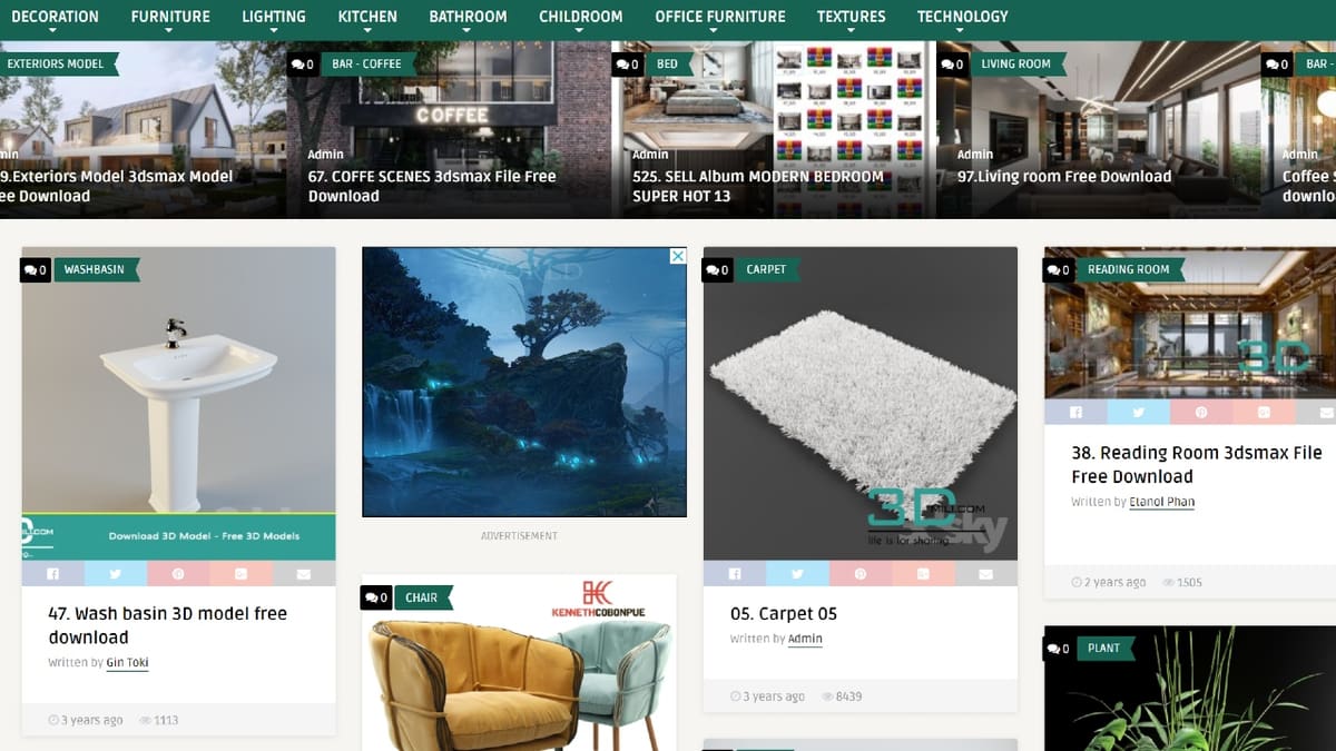 Image of The Best Sites to Download Free 3D Models: 3Dmili
