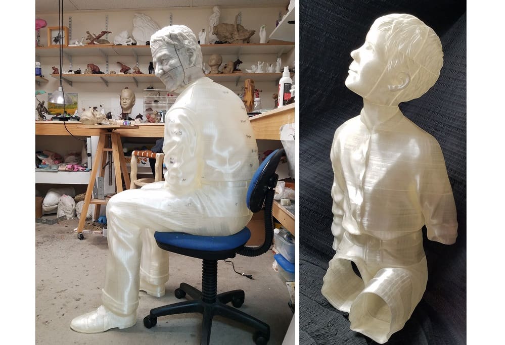 Image of 3D Printing During Covid-19: Eric Thorsen - Life-size Grandfather and Grandson