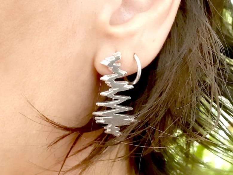 These cool earings are one of the many jewelry options at i.Materialise