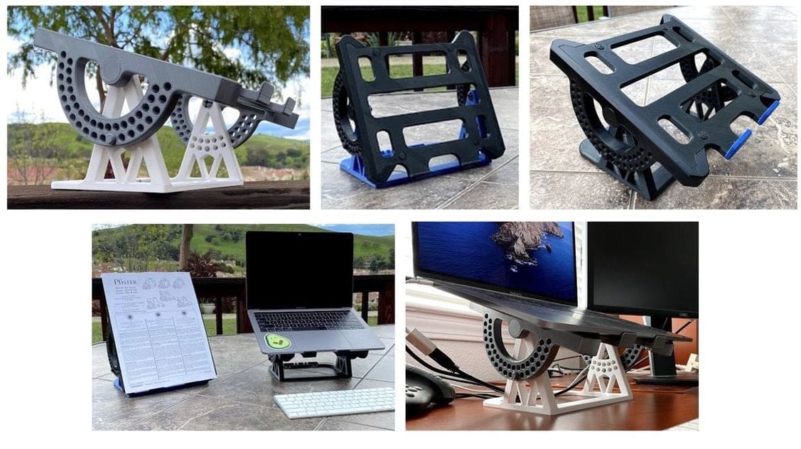 An adjustable stand to make working from home just a little bit more comfortable.