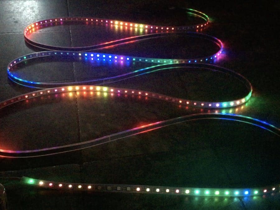Photo de Projet Arduino: Ruban de LED musical