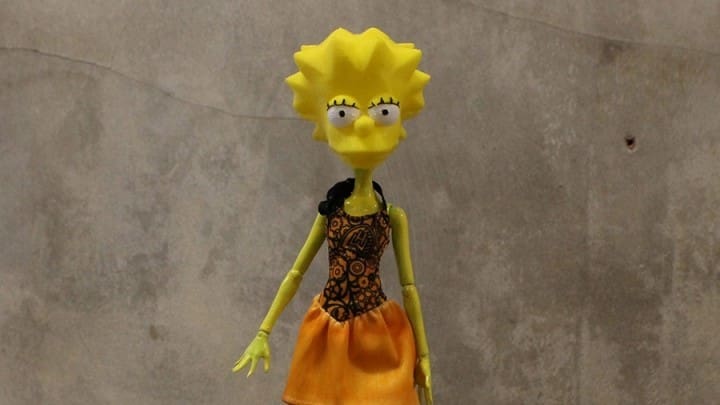 Turn any Monster High doll into a custom Lisa Simpson!