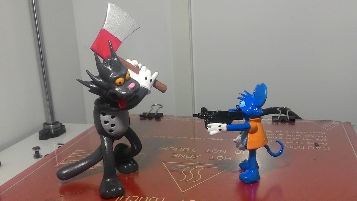 Itchy and Scratchy are stars of their own show, on the show!