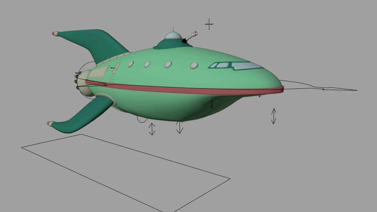 Even Futurama's Planet Express ship can be rigged for motion