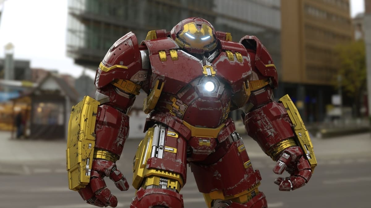 There are many superhero rigged models on Free3D, like this Hulkbuster